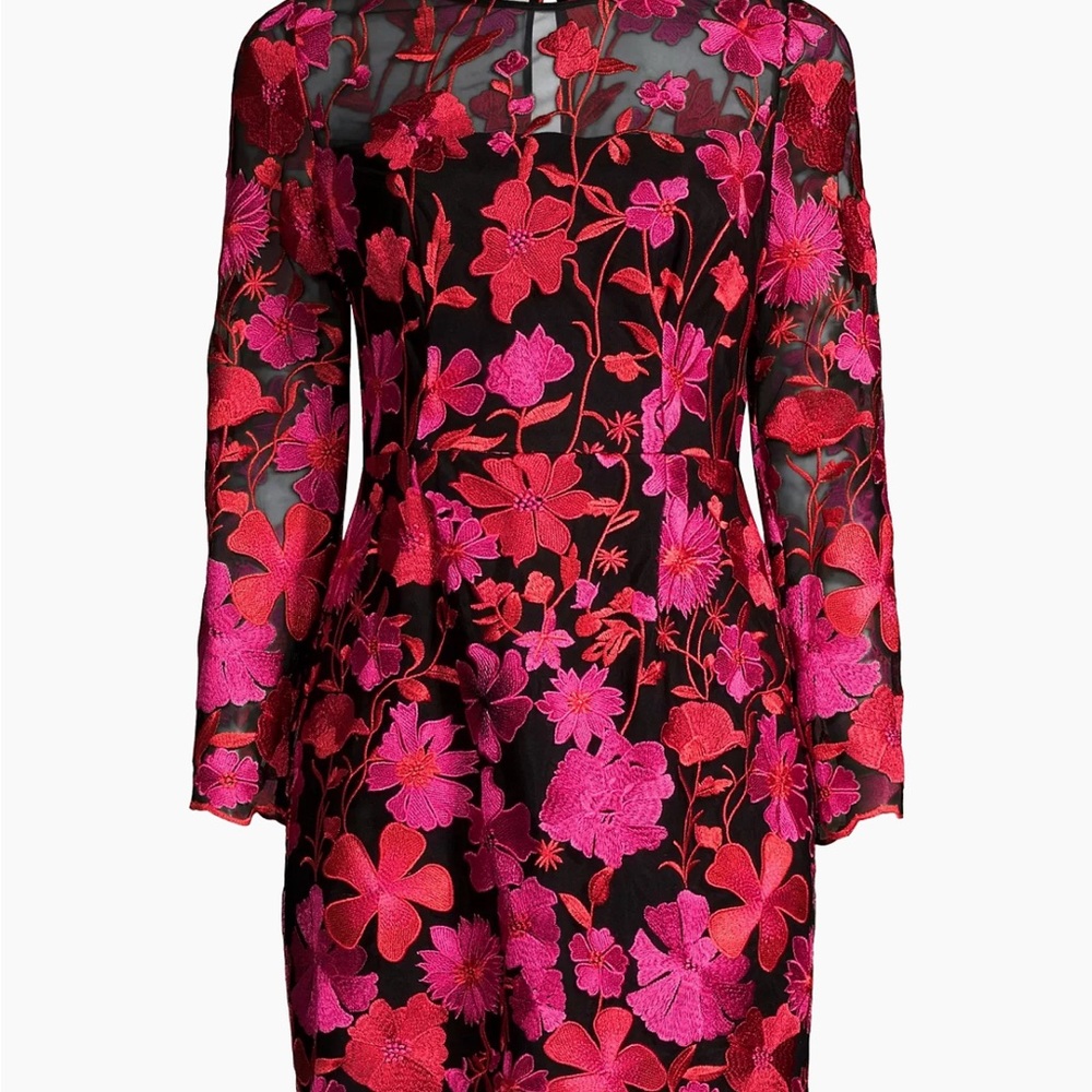Milly Black + Pink Dress